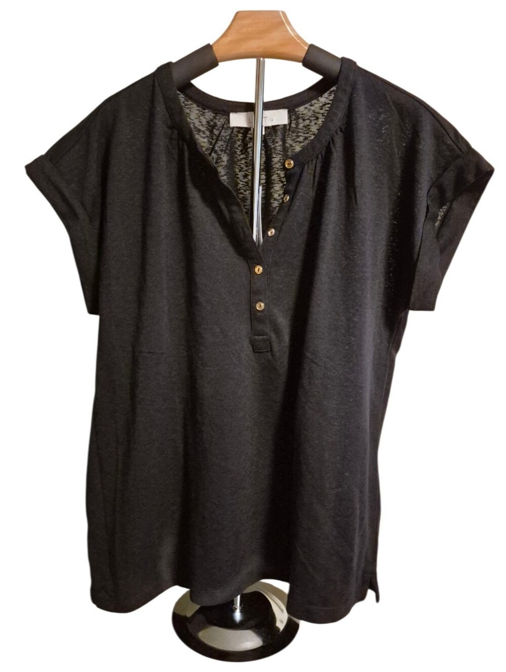 LOFT Henley Tunic Tee - Size Small